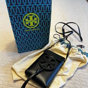 Tory Burch Black Leather Crossbody Bag